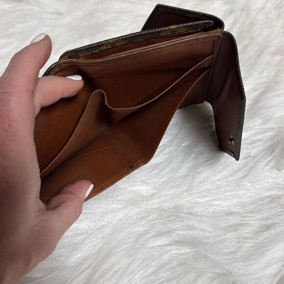 Louis Vuitton Authentic VTG Monogram Portomone Bier Cult Credit Trifold Wallet - Picture 5 of 12